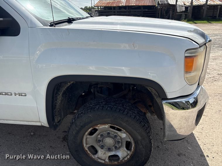 image for item EU0747 2016 GMC Sierra 2500HD Crew Cab utility bed pickup truck
