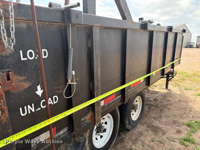 image for item EW2178 Shop Built dump trailer