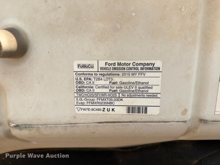 image for item EW8656 2015 Ford F150 XL Ext. Cab pickup truck