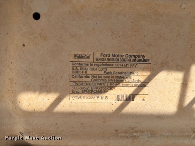 image for item EW8657 2014 Ford F150 XL Ext. Cab pickup truck