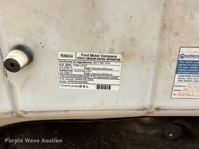 image for item EW8664 2017 Ford F150 XL Ext. Cab pickup truck