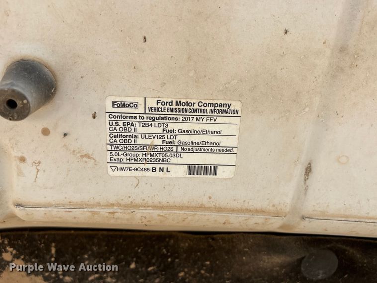 image for item EW8674 2017 Ford F150 Crew Cab pickup truck