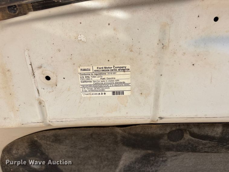 image for item EW8675 2016 Ford F150 Crew Cab pickup truck