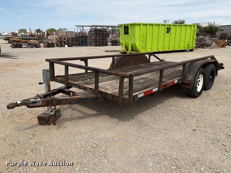 Shop built utility trailer