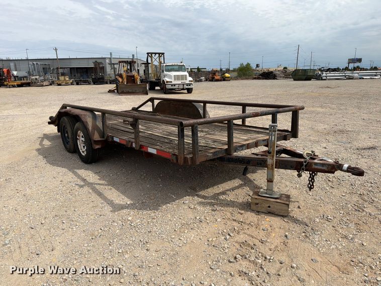image for item EW8693 Shop built utility trailer