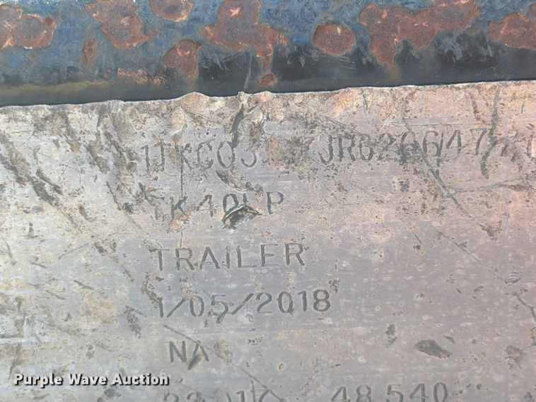 image for item EX4124 2018 Trailer King TK 40LP equipment trailer