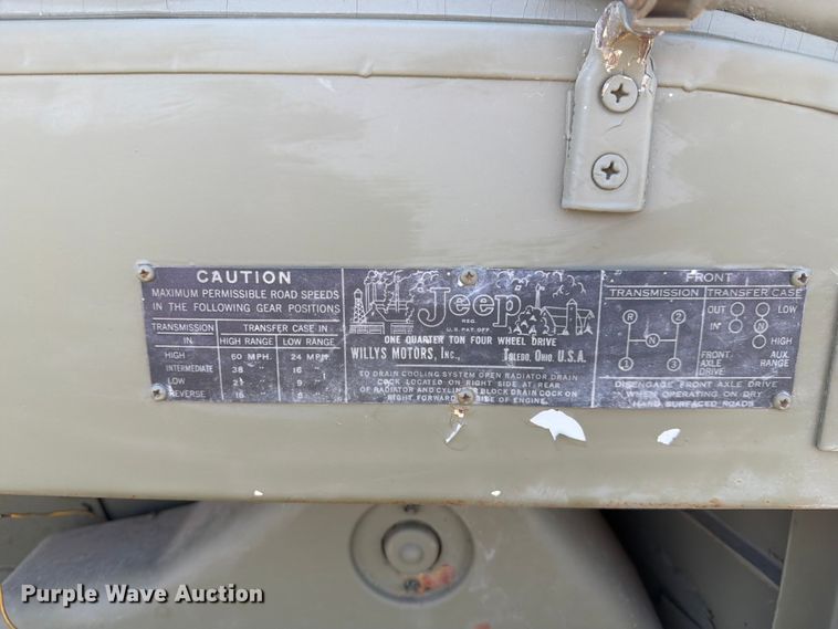 image for item EX4127 1957 Willys Jeep SUV