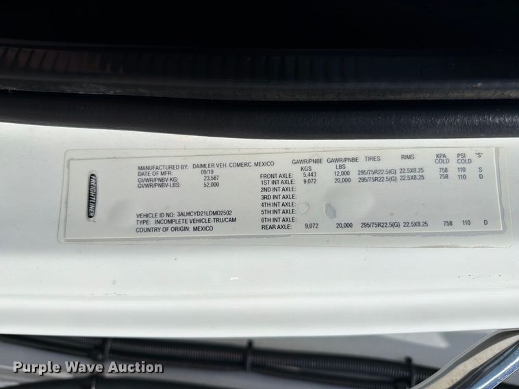 image for item FB5079 2020 Freightliner Business Class M2 refrigerated truck