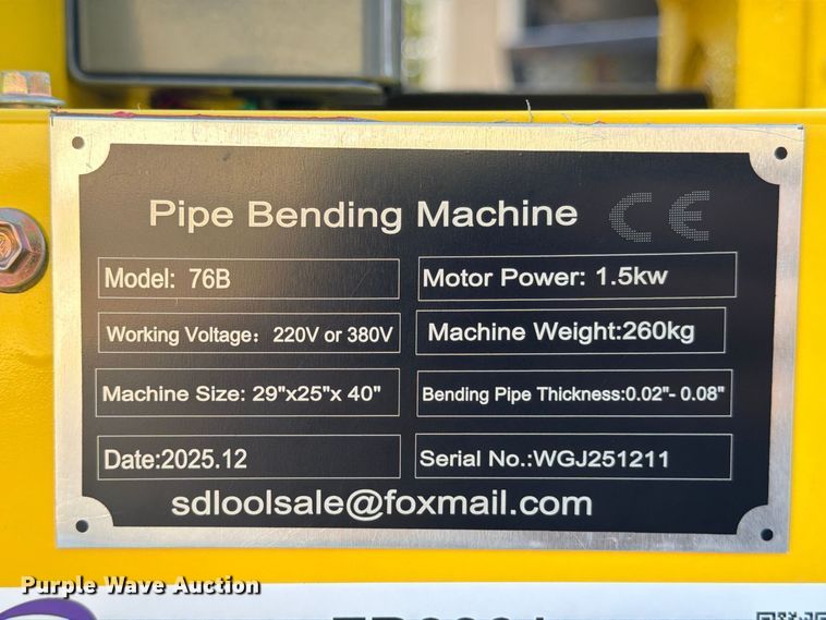 image for item FB8291 76B pipe bending machine