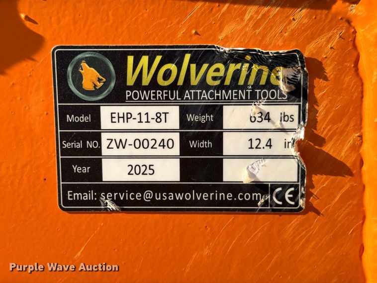 image for item FB8293 2025 Wolverine EHP-11-8T hydraulic pulverizer 
