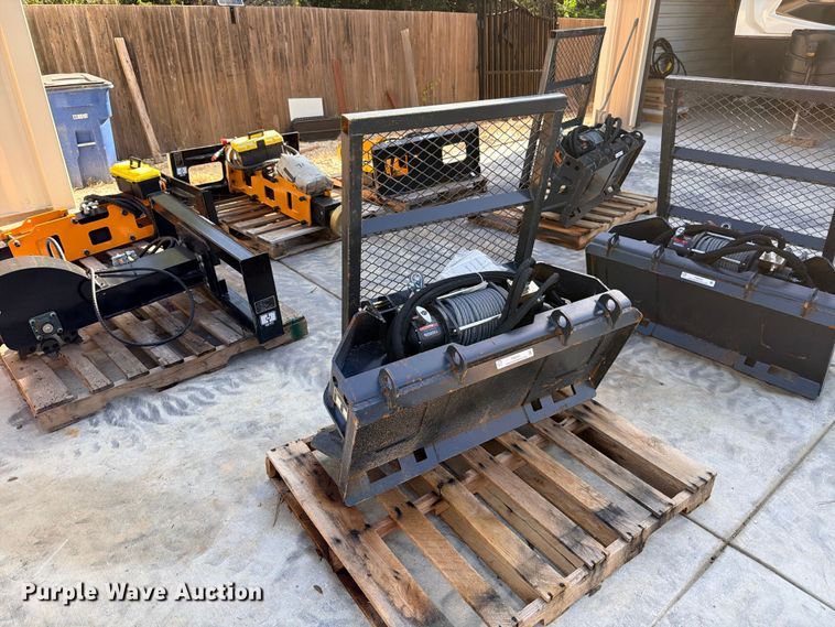 image for item FB8301 2025 LandHonor FW-13-15000G skid steer winch