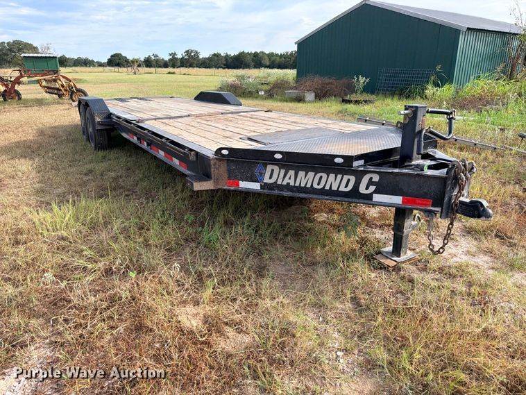 image for item FB8307 2023 RoadClipper Diamond C HDT210 tilt deck utility trailer