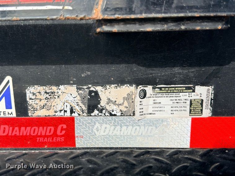 image for item FB8307 2023 RoadClipper Diamond C HDT210 tilt deck utility trailer