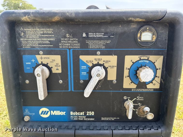 image for item FC4132 Miller Bobcat 250 welder