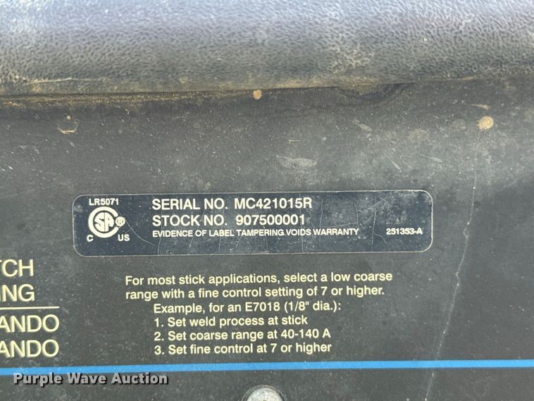 image for item FC4132 Miller Bobcat 250 welder