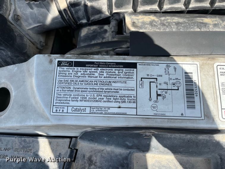 image for item FG0599 1998 Ford  Explorer Sport SUV