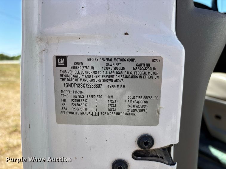 image for item FG0605 2007 Chevrolet  TrailBlazer SUV