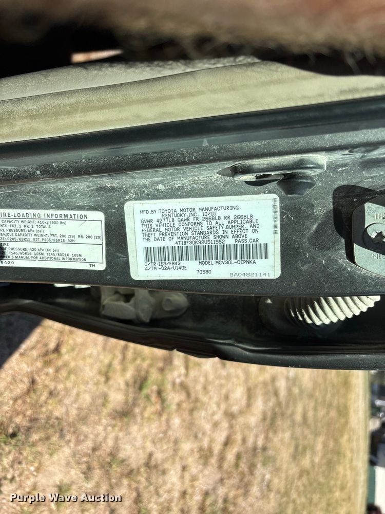 image for item FG0607 2002 Toyota  Camry 
