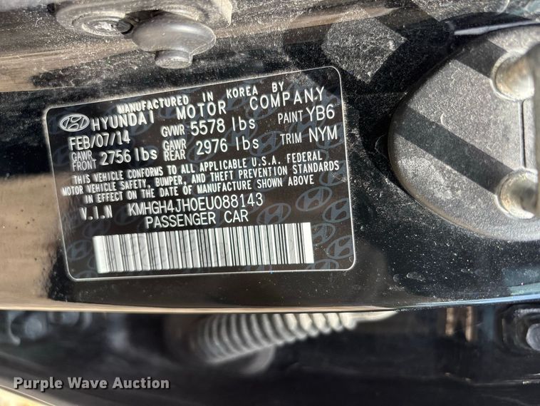 image for item FG0610 2014 Hyundai  Equus 