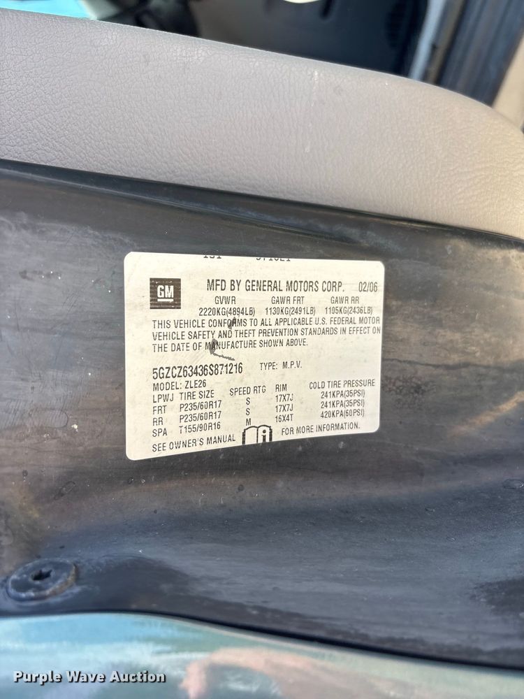 image for item FG0612 2006 Saturn  Vue SUV