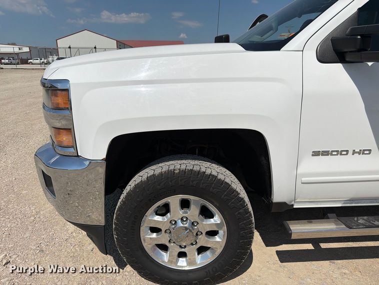 image for item FK3407 2015 Chevrolet Silverado 3500HD Crew Cab utility bed pickup truck