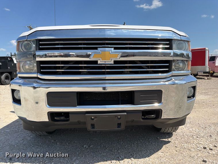 image for item FK3407 2015 Chevrolet Silverado 3500HD Crew Cab utility bed pickup truck