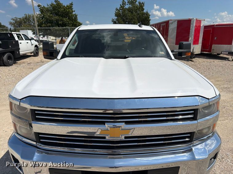 image for item FK3407 2015 Chevrolet Silverado 3500HD Crew Cab utility bed pickup truck