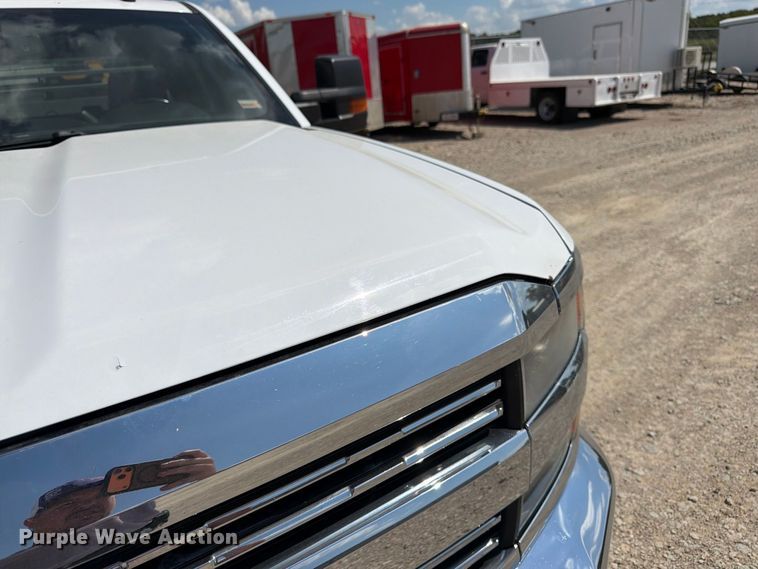 image for item FK3407 2015 Chevrolet Silverado 3500HD Crew Cab utility bed pickup truck