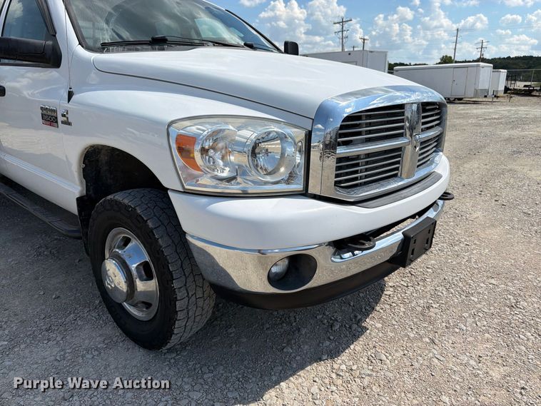 image for item FK3408 2008 Dodge Ram 3500HD Ext. Cab flatbed pickup truck