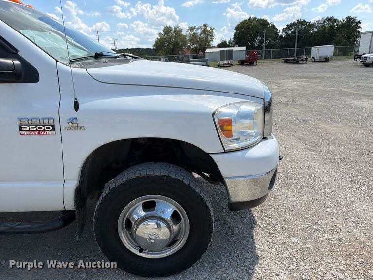 image for item FK3408 2008 Dodge Ram 3500HD Ext. Cab flatbed pickup truck
