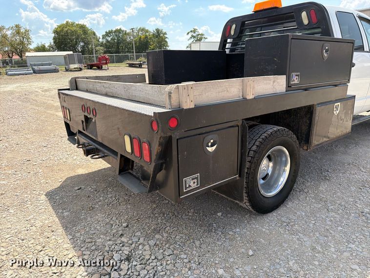 image for item FK3408 2008 Dodge Ram 3500HD Ext. Cab flatbed pickup truck