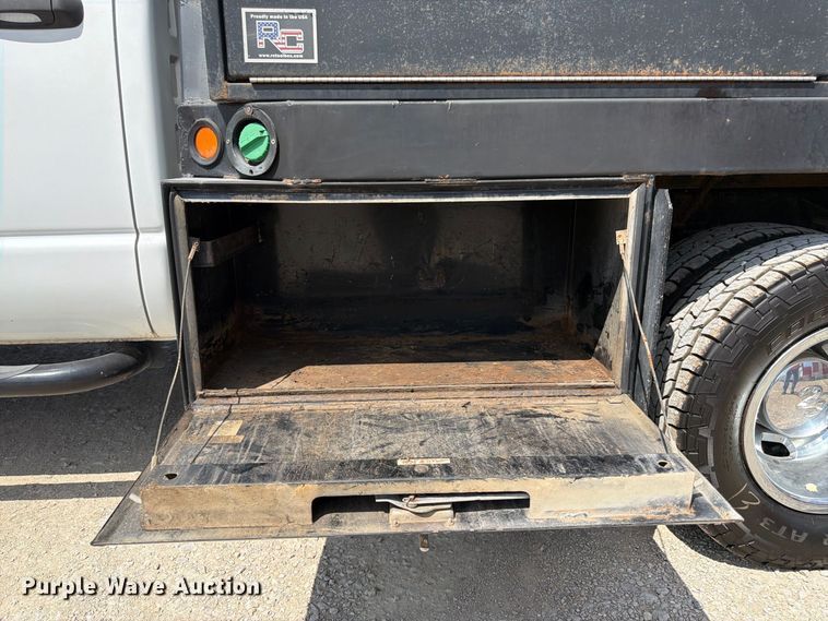 image for item FK3408 2008 Dodge Ram 3500HD Ext. Cab flatbed pickup truck