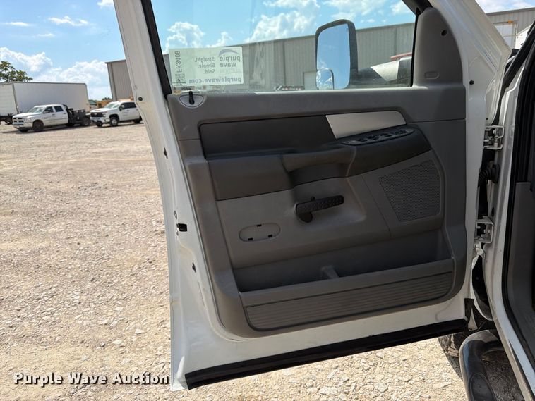 image for item FK3408 2008 Dodge Ram 3500HD Ext. Cab flatbed pickup truck