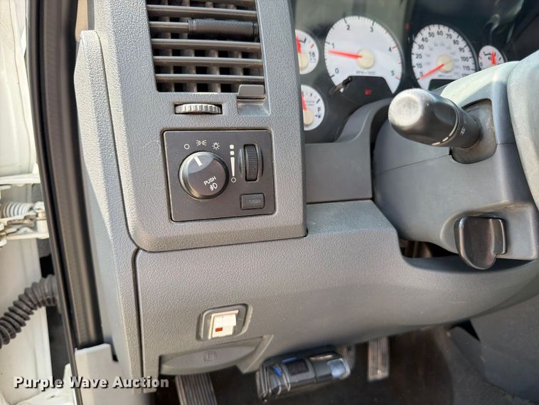 image for item FK3408 2008 Dodge Ram 3500HD Ext. Cab flatbed pickup truck