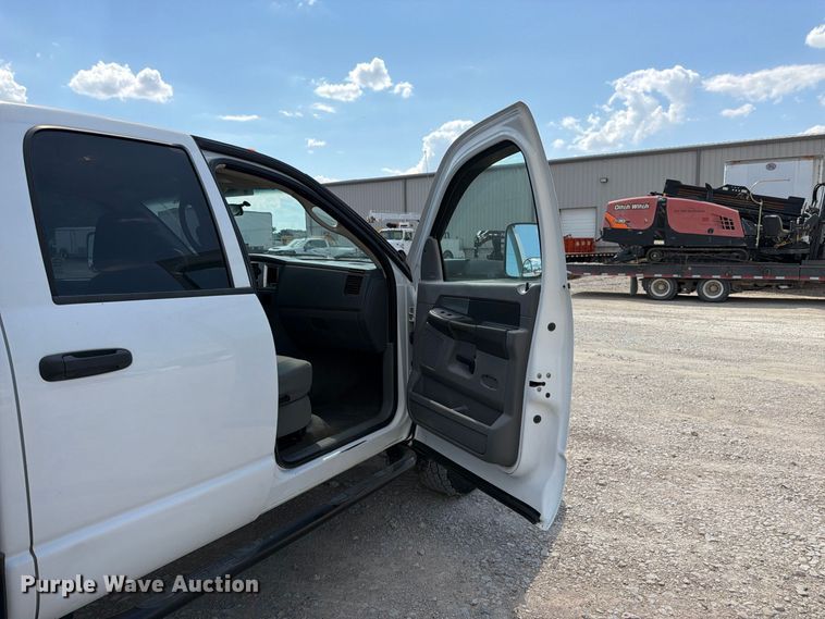 image for item FK3408 2008 Dodge Ram 3500HD Ext. Cab flatbed pickup truck
