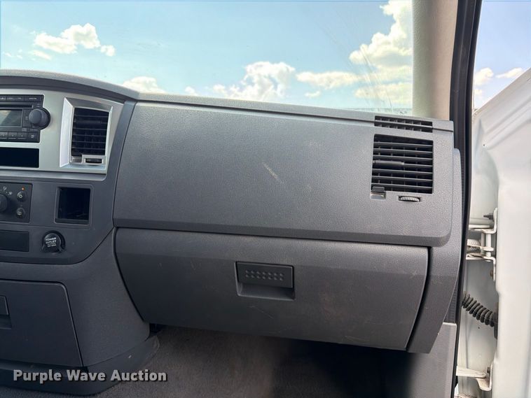 image for item FK3408 2008 Dodge Ram 3500HD Ext. Cab flatbed pickup truck