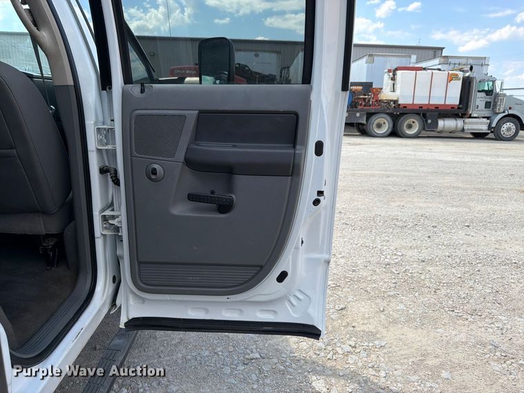 image for item FK3408 2008 Dodge Ram 3500HD Ext. Cab flatbed pickup truck