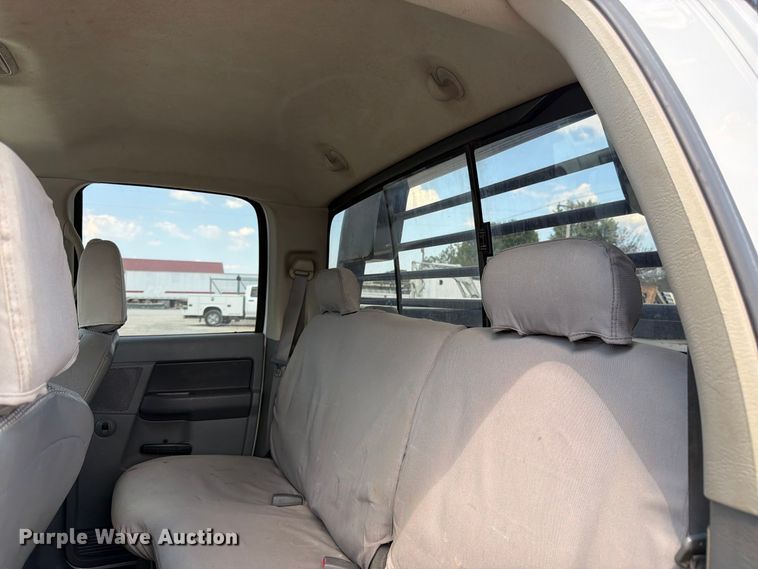 image for item FK3408 2008 Dodge Ram 3500HD Ext. Cab flatbed pickup truck