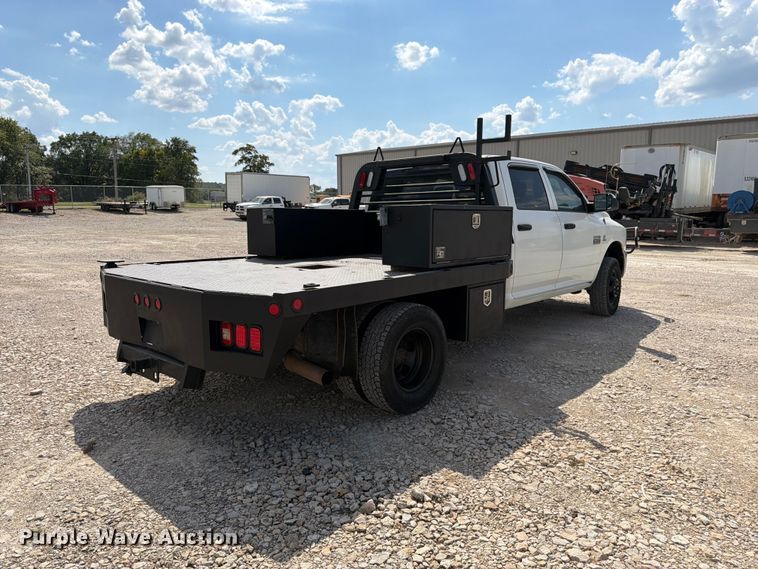 image for item FK3409 2012 Dodge  Ram 3500HD Crew Cab flatbed pickup truck