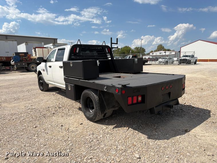 image for item FK3409 2012 Dodge  Ram 3500HD Crew Cab flatbed pickup truck