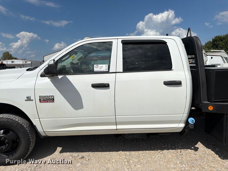 image for item FK3409 2012 Dodge  Ram 3500HD Crew Cab flatbed pickup truck