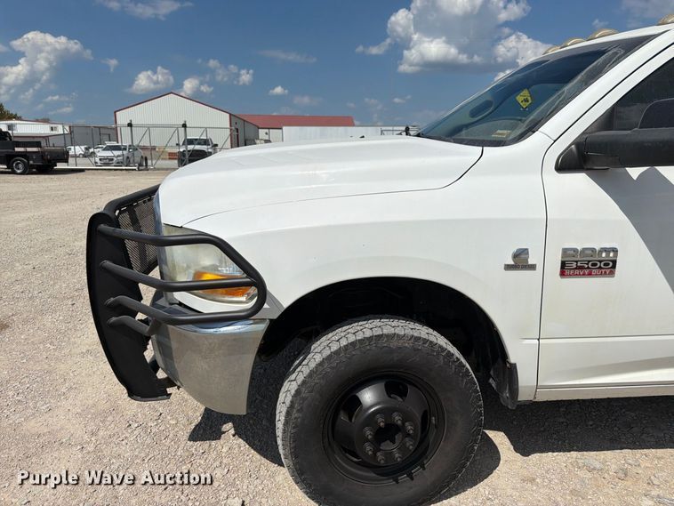 image for item FK3409 2012 Dodge  Ram 3500HD Crew Cab flatbed pickup truck