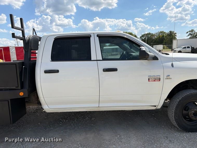 image for item FK3409 2012 Dodge  Ram 3500HD Crew Cab flatbed pickup truck