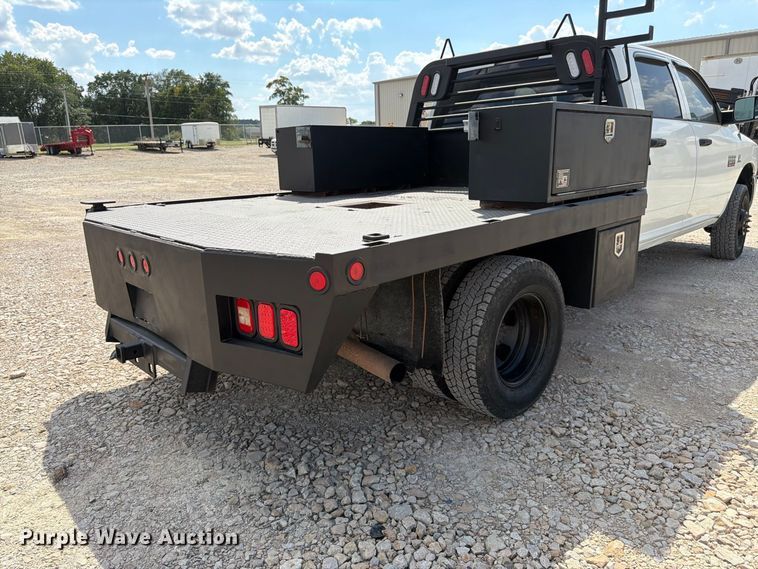image for item FK3409 2012 Dodge  Ram 3500HD Crew Cab flatbed pickup truck