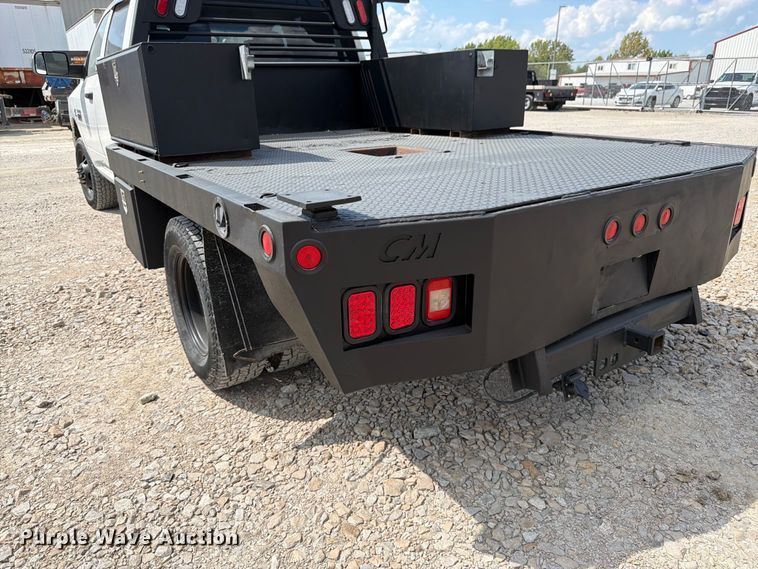 image for item FK3409 2012 Dodge  Ram 3500HD Crew Cab flatbed pickup truck