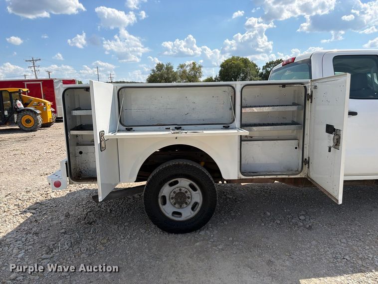 image for item FK3410 2015 GMC Sierra 2500HD Ext. Cab utility bed pickup truck