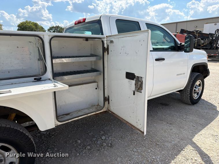 image for item FK3410 2015 GMC Sierra 2500HD Ext. Cab utility bed pickup truck