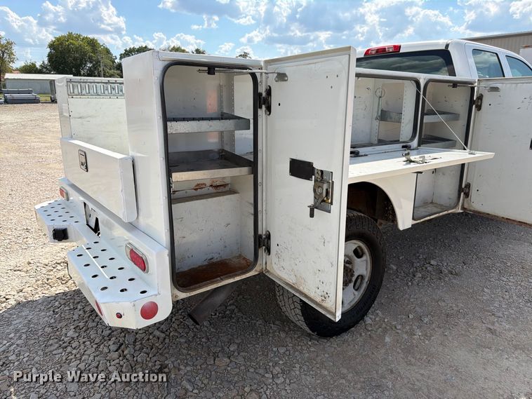 image for item FK3410 2015 GMC Sierra 2500HD Ext. Cab utility bed pickup truck