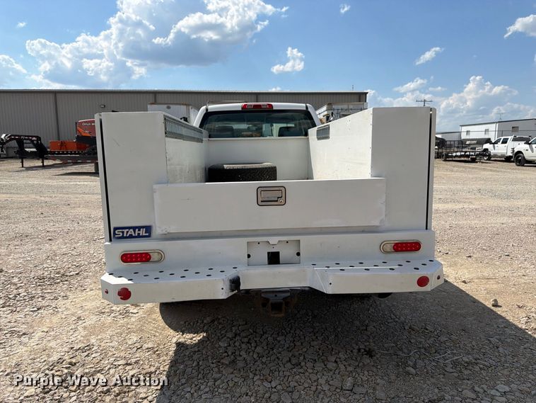 image for item FK3410 2015 GMC Sierra 2500HD Ext. Cab utility bed pickup truck
