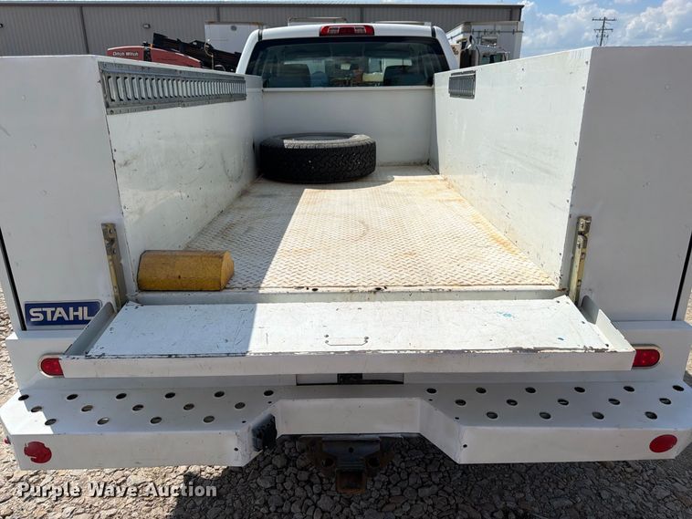 image for item FK3410 2015 GMC Sierra 2500HD Ext. Cab utility bed pickup truck